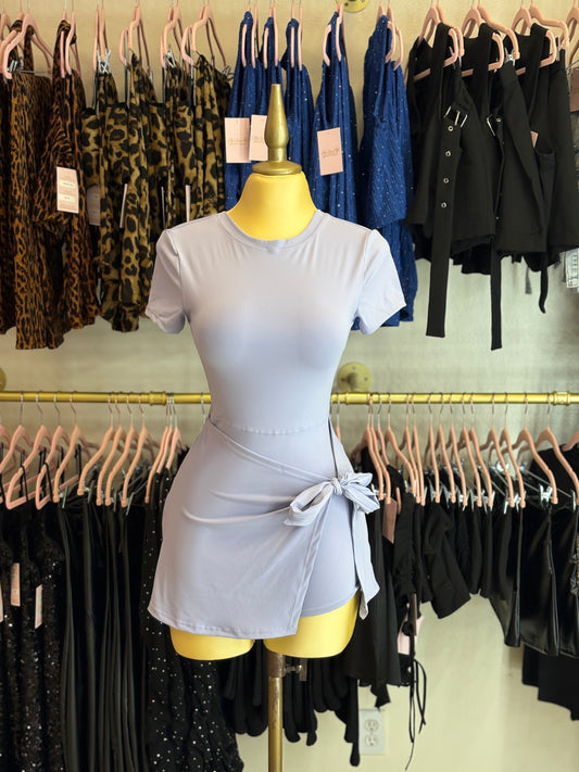 Lilac sporty glam dress