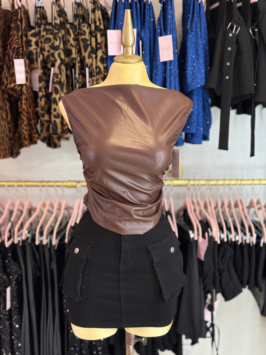 Brown Allure Top