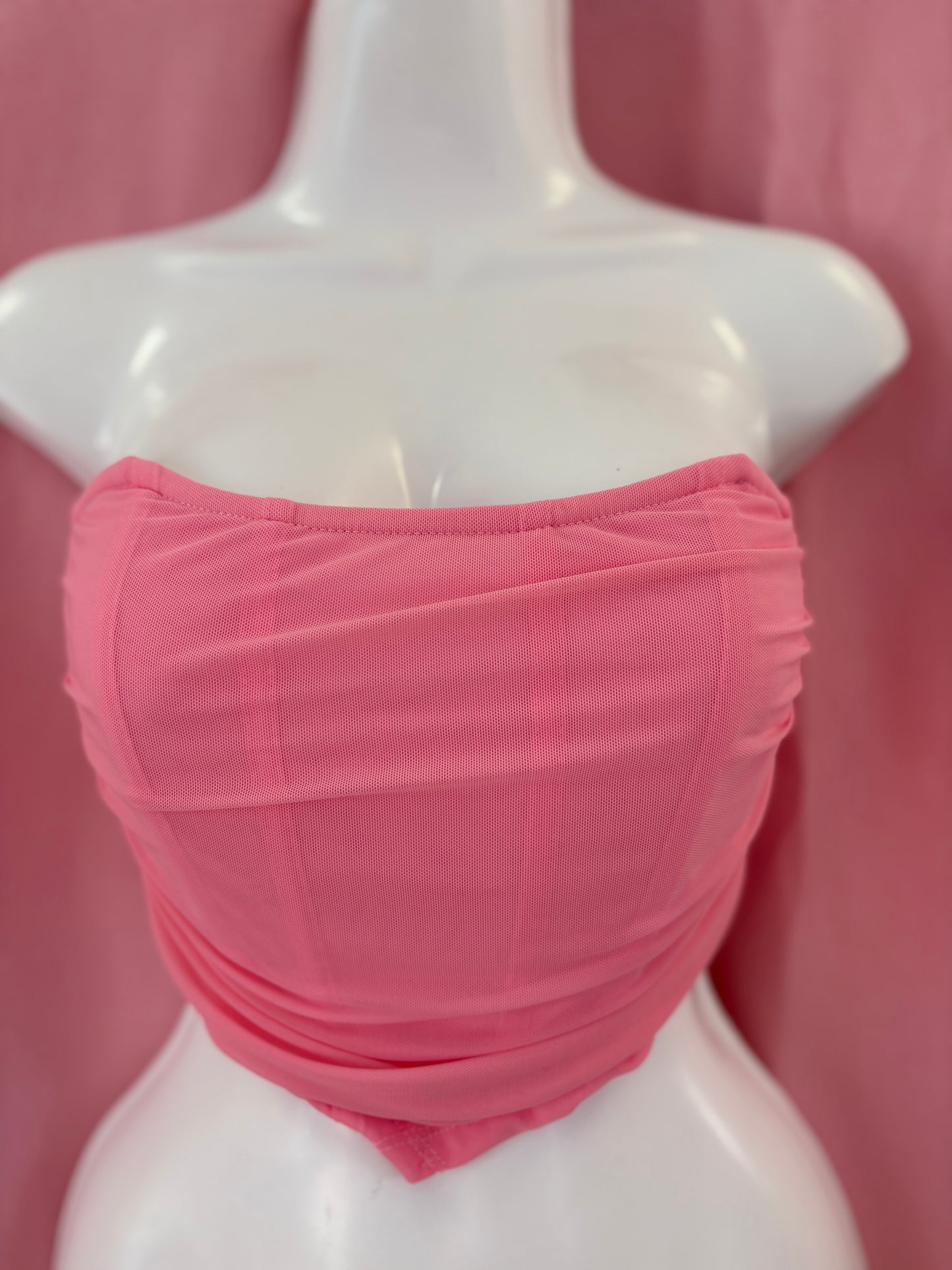 Pink corset top