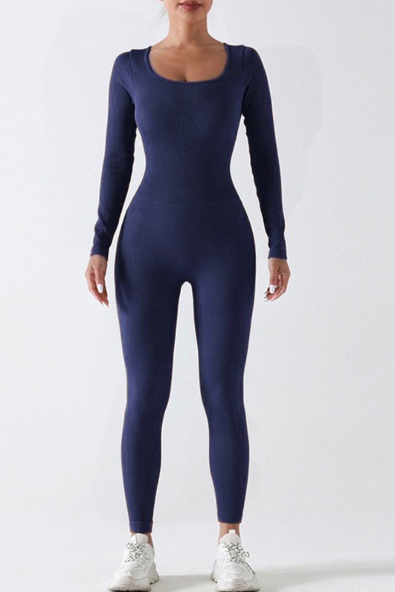 Navy Blue Sculpted Essential Bodysuit