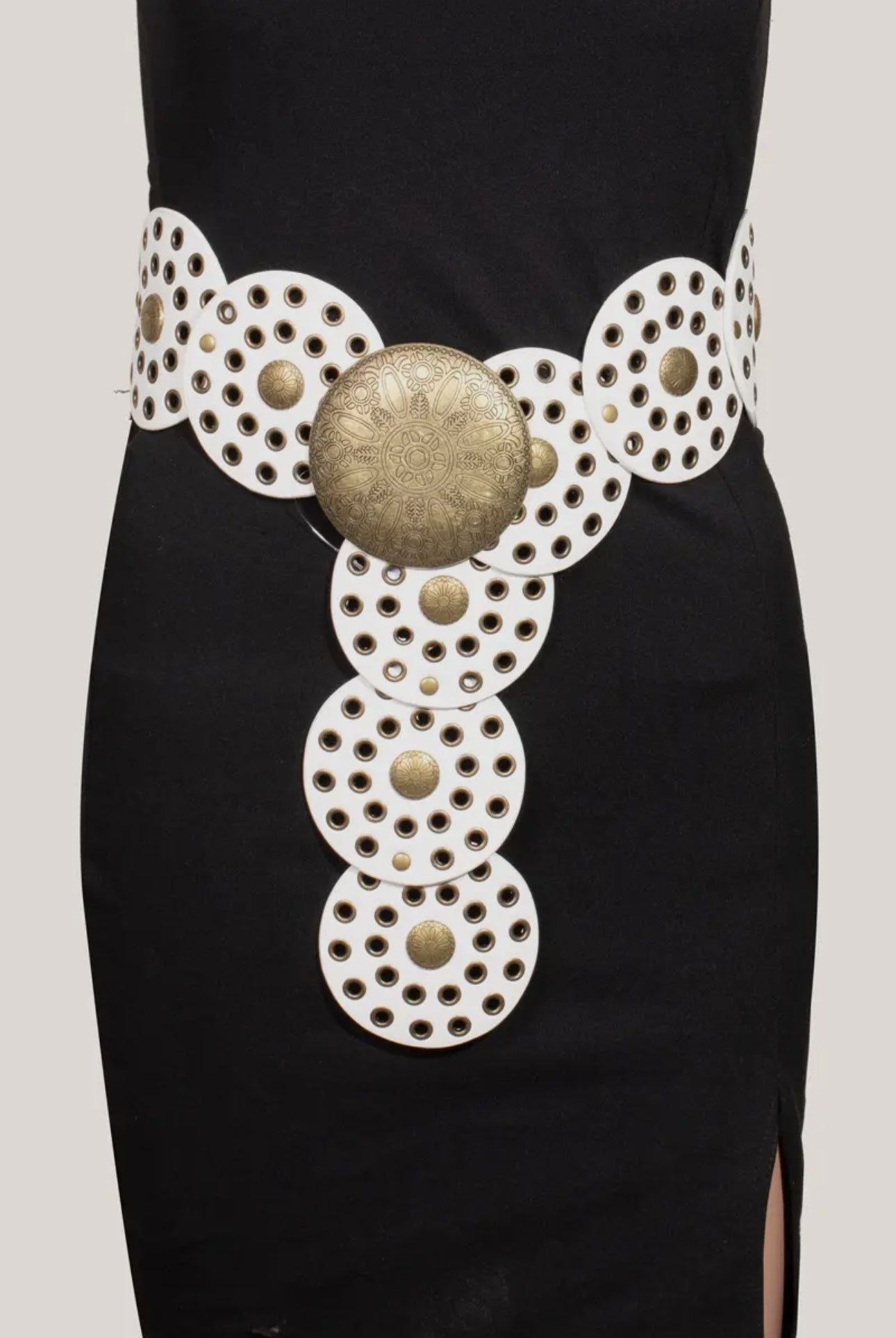 Ivory outlaw western belt