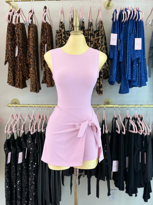Pink sporty glam dress