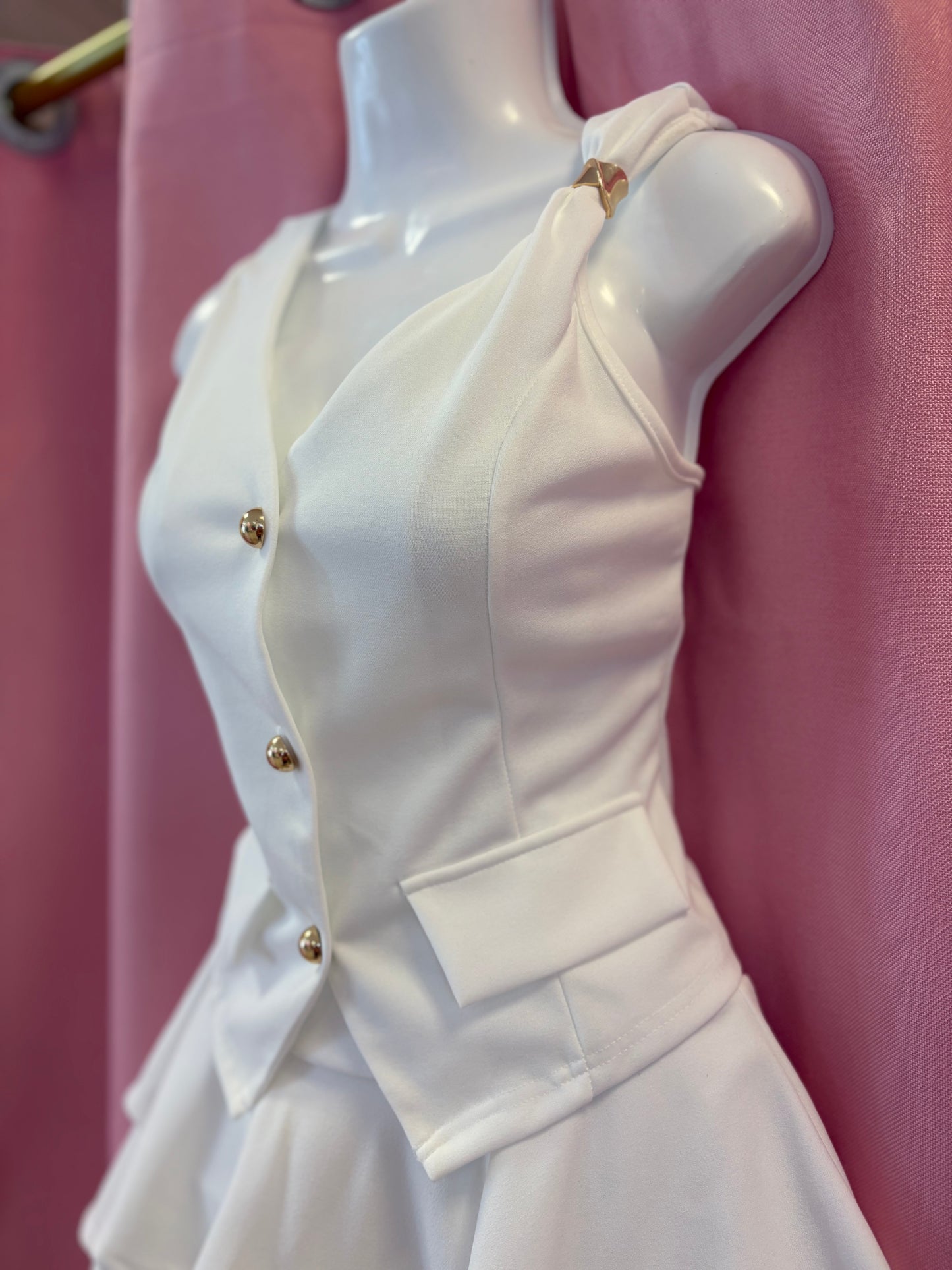 Ivory luxe top