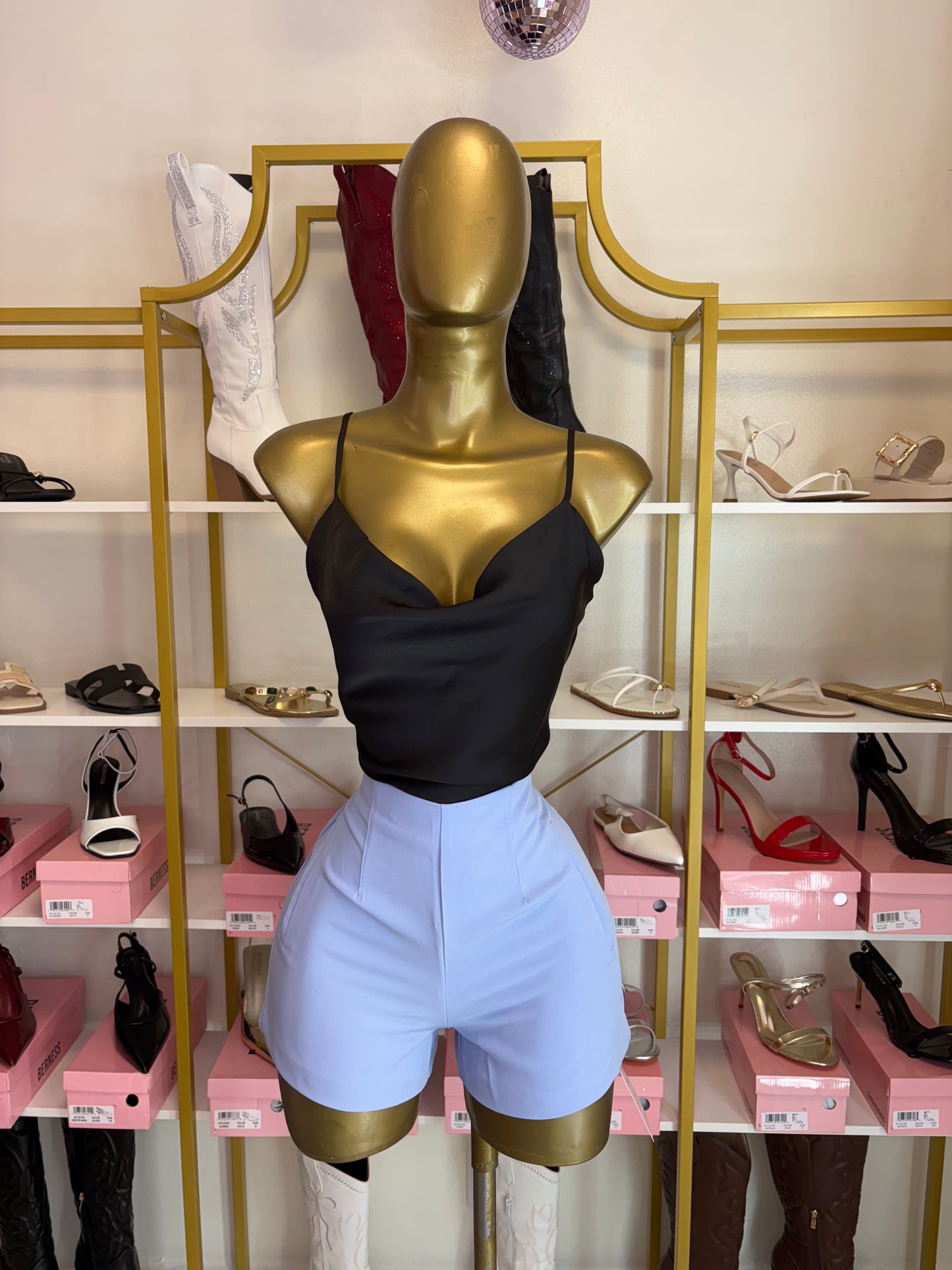 Luxe Satin Cami - Black