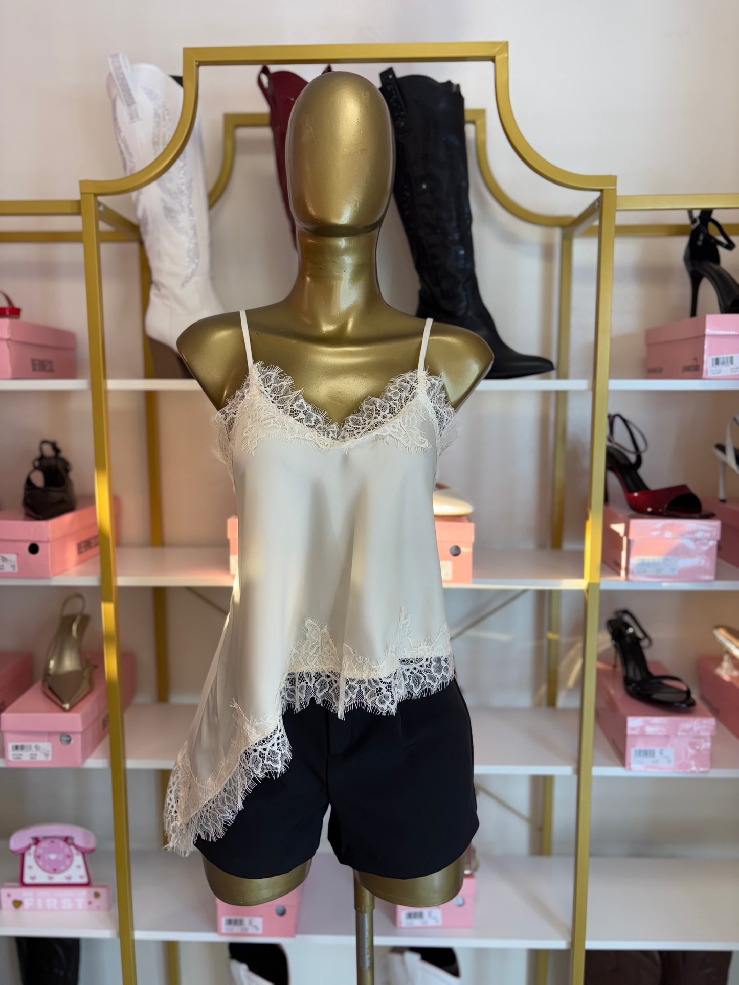 Ivory Lace Whisper Top