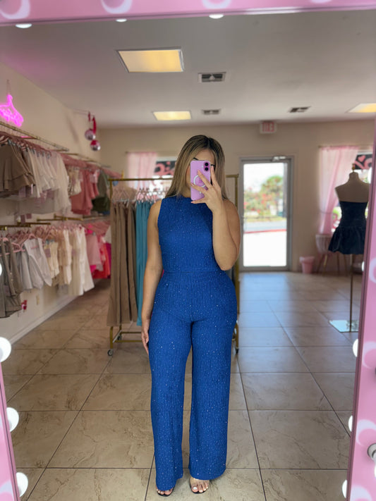 Blue rhinestone set