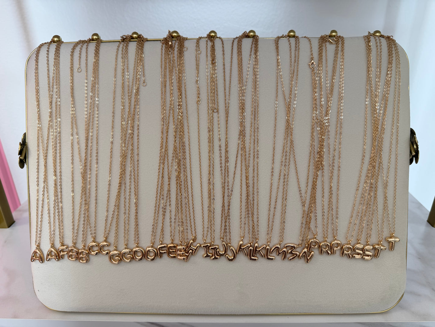 The Bubble Initial Necklace