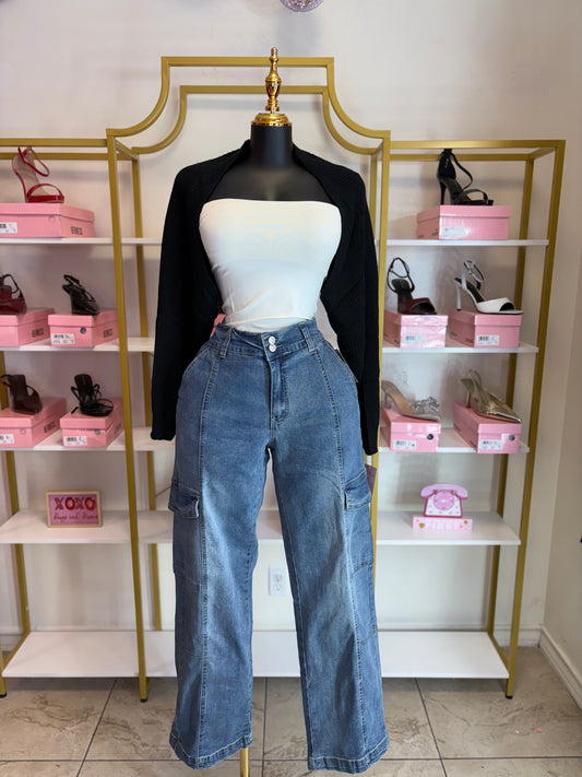 Black bolero - plus size