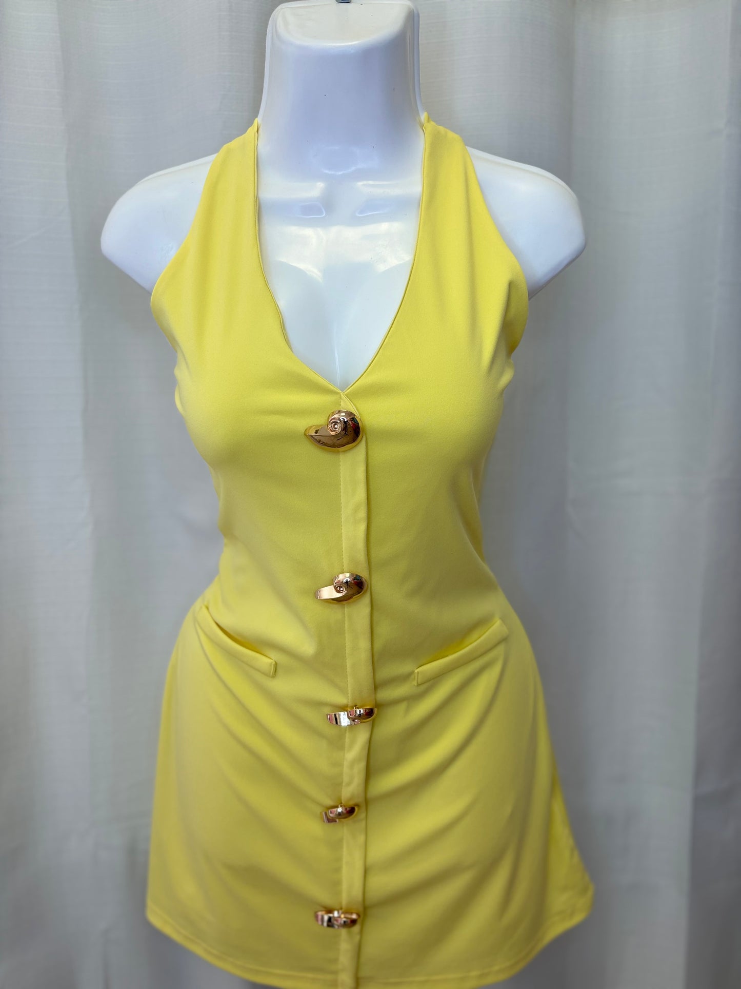 Golden shells dress