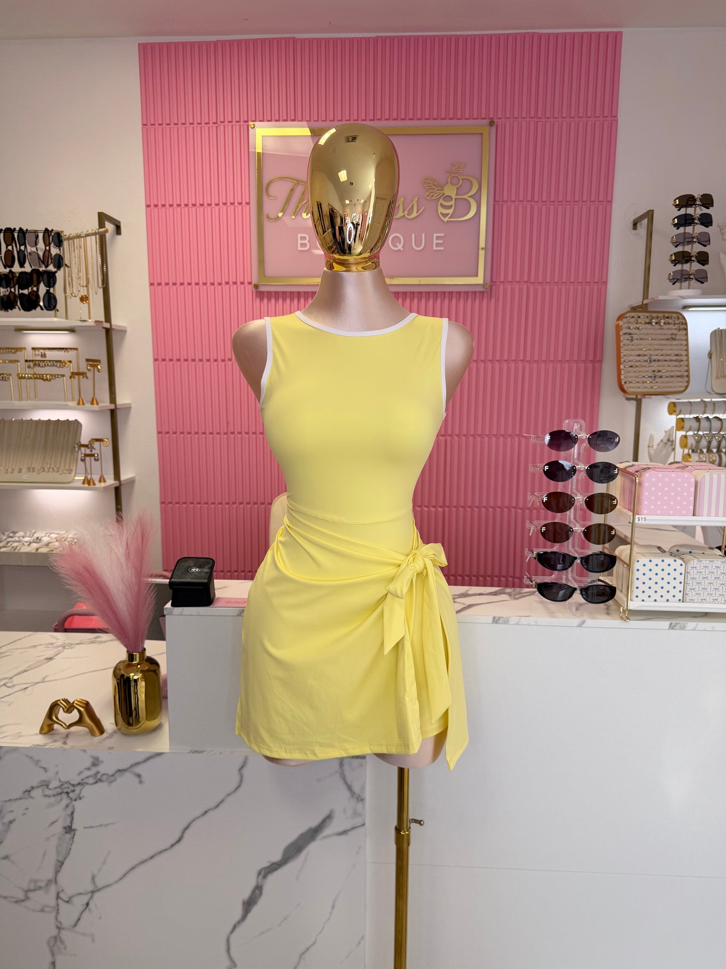 The Sport Luxe Dress - Yellow