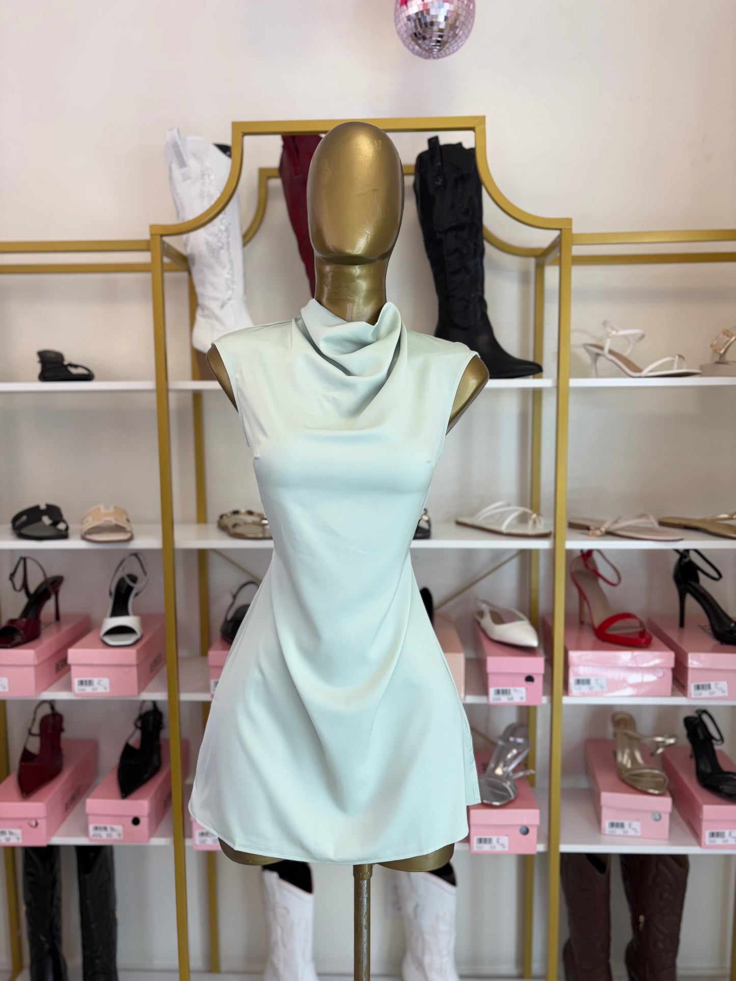 Minted Elegance Dress