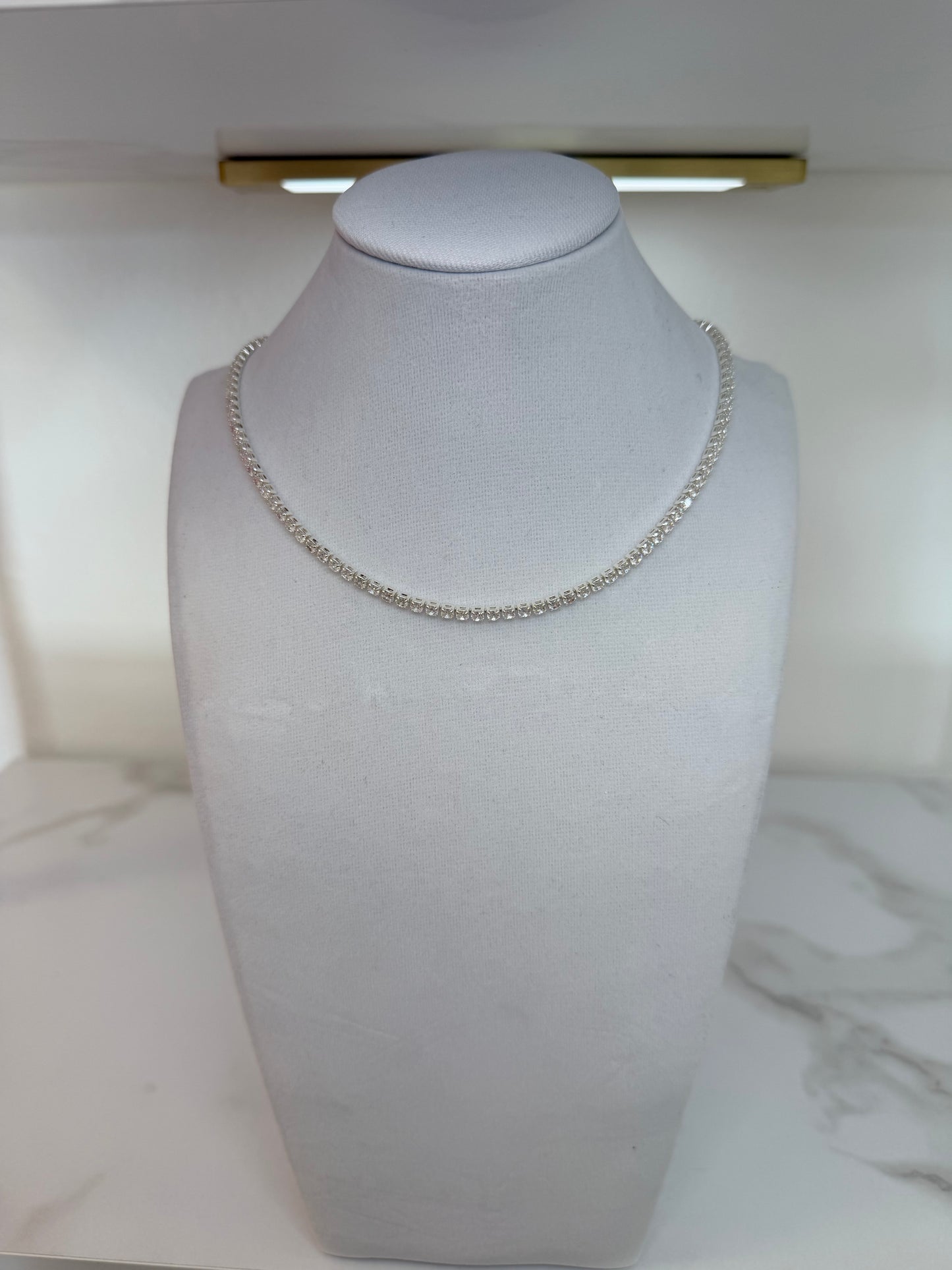 Tennis necklace Silver
