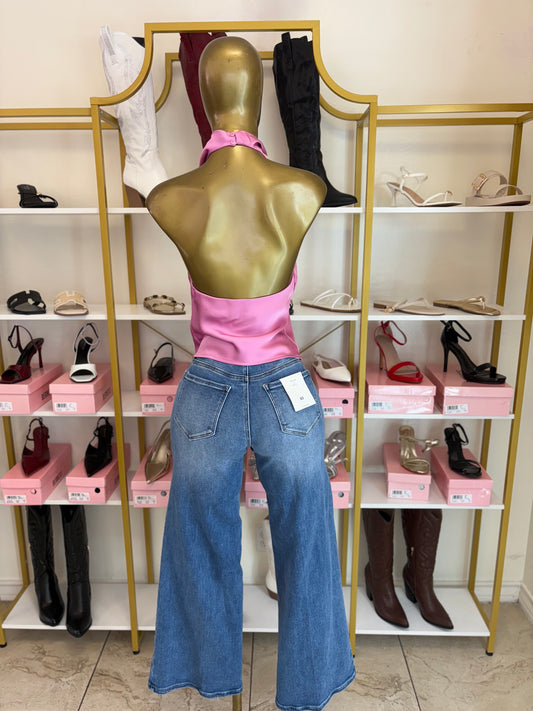 Rose Luxe Drape Halter