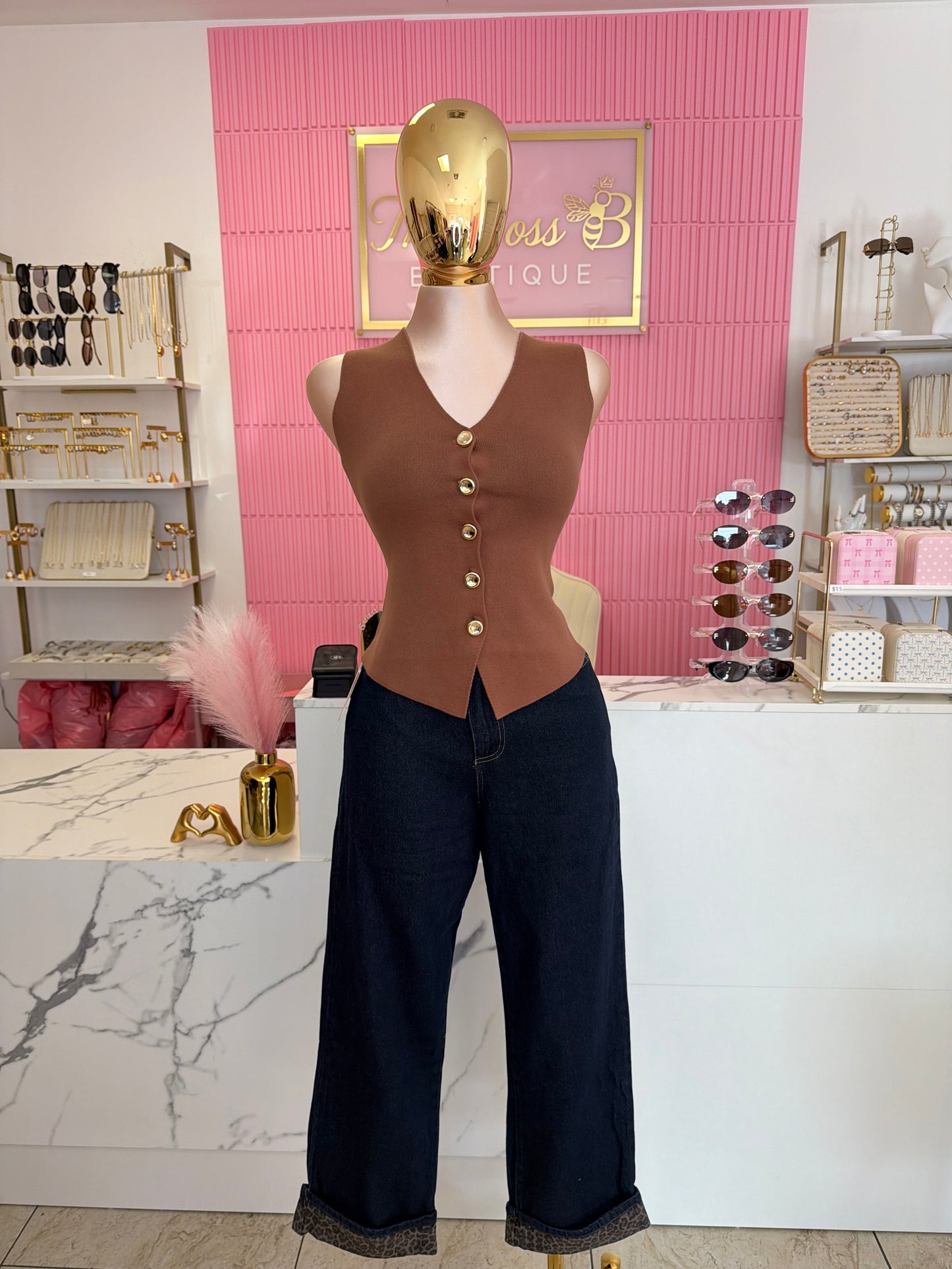 The Signature Vest - Mocha