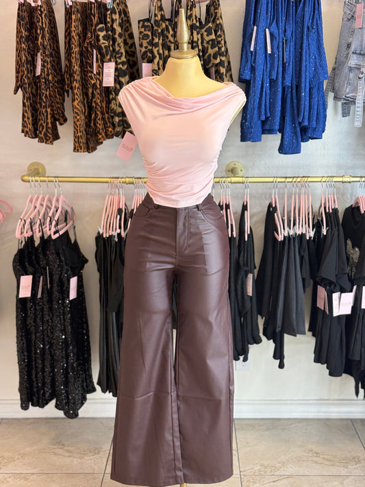Pink Draped Darling Top