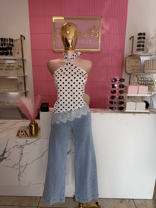 The Positano Dot Halter