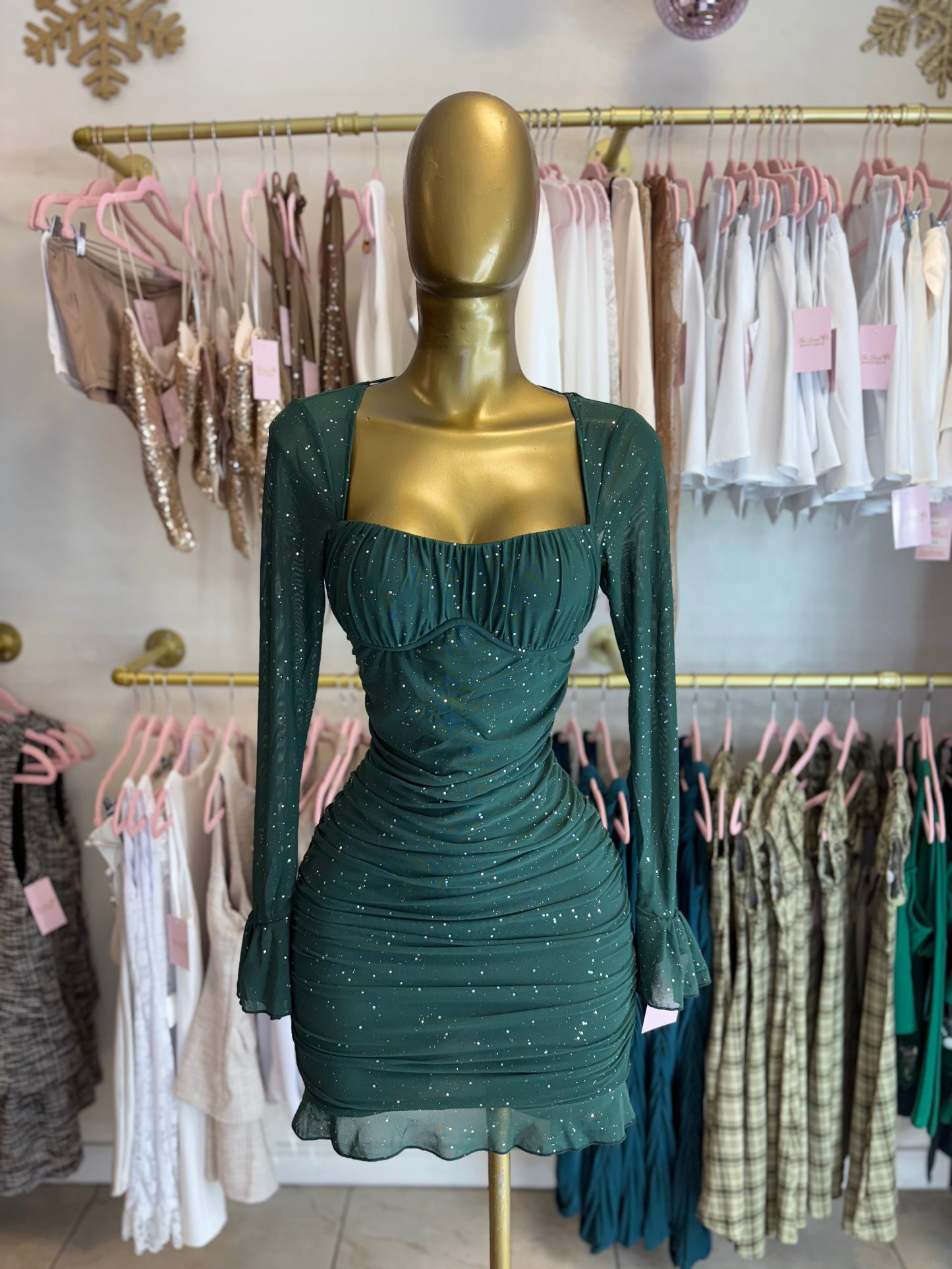Emerald Sparkle Dress