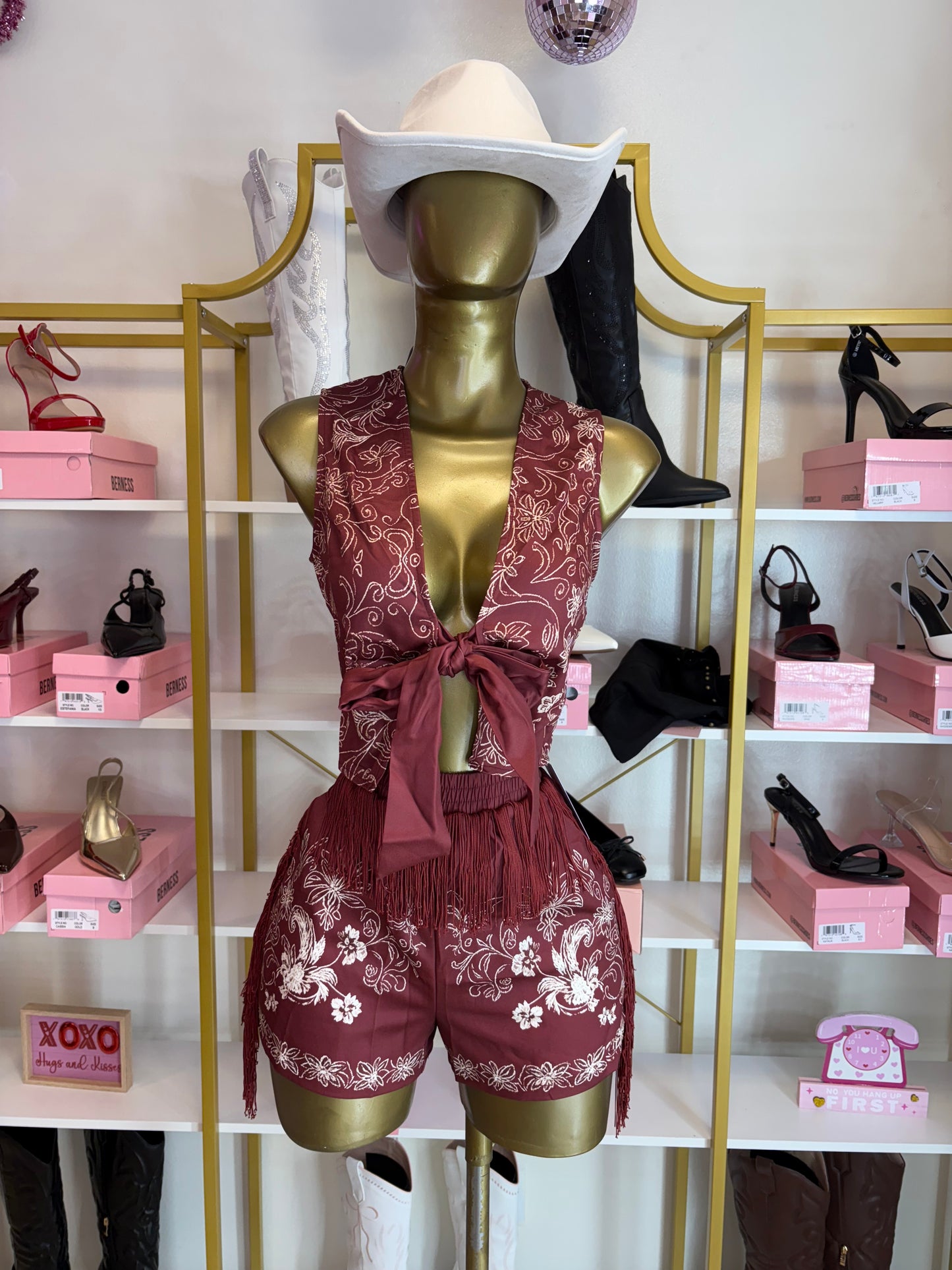 Desert Rose Fringe Set