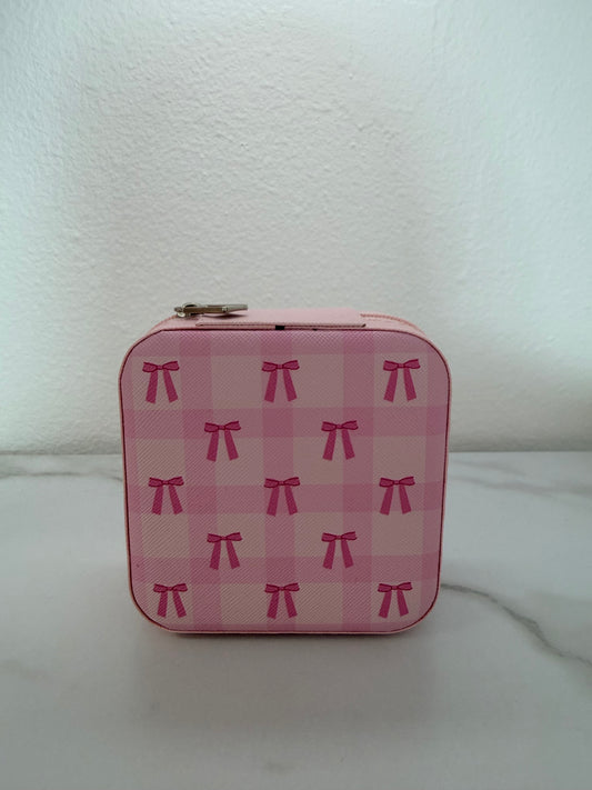 Darling Bow Travel Jewelry Case