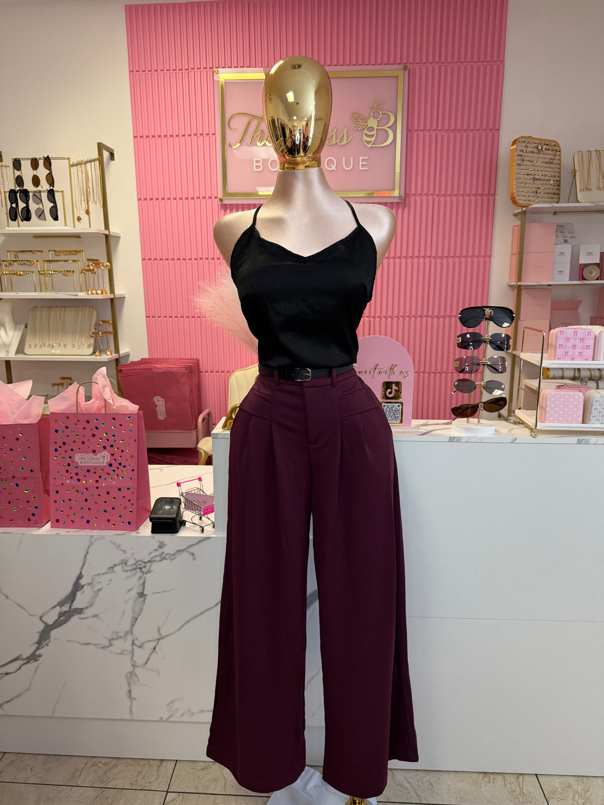 The IT girl trouser - Wine