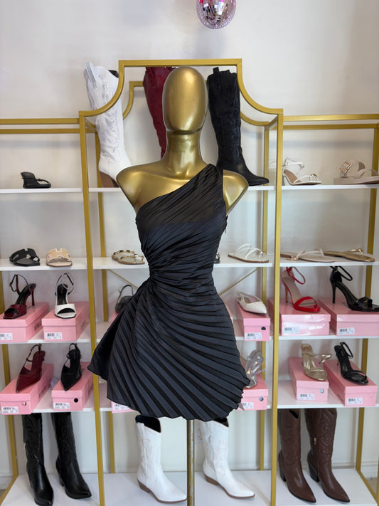 Midnight Hour Pleated Dress