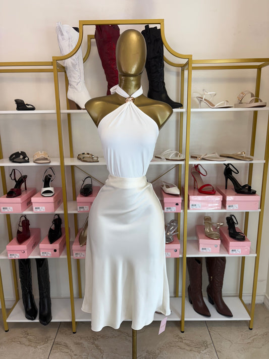 Pearl Satin Skirt