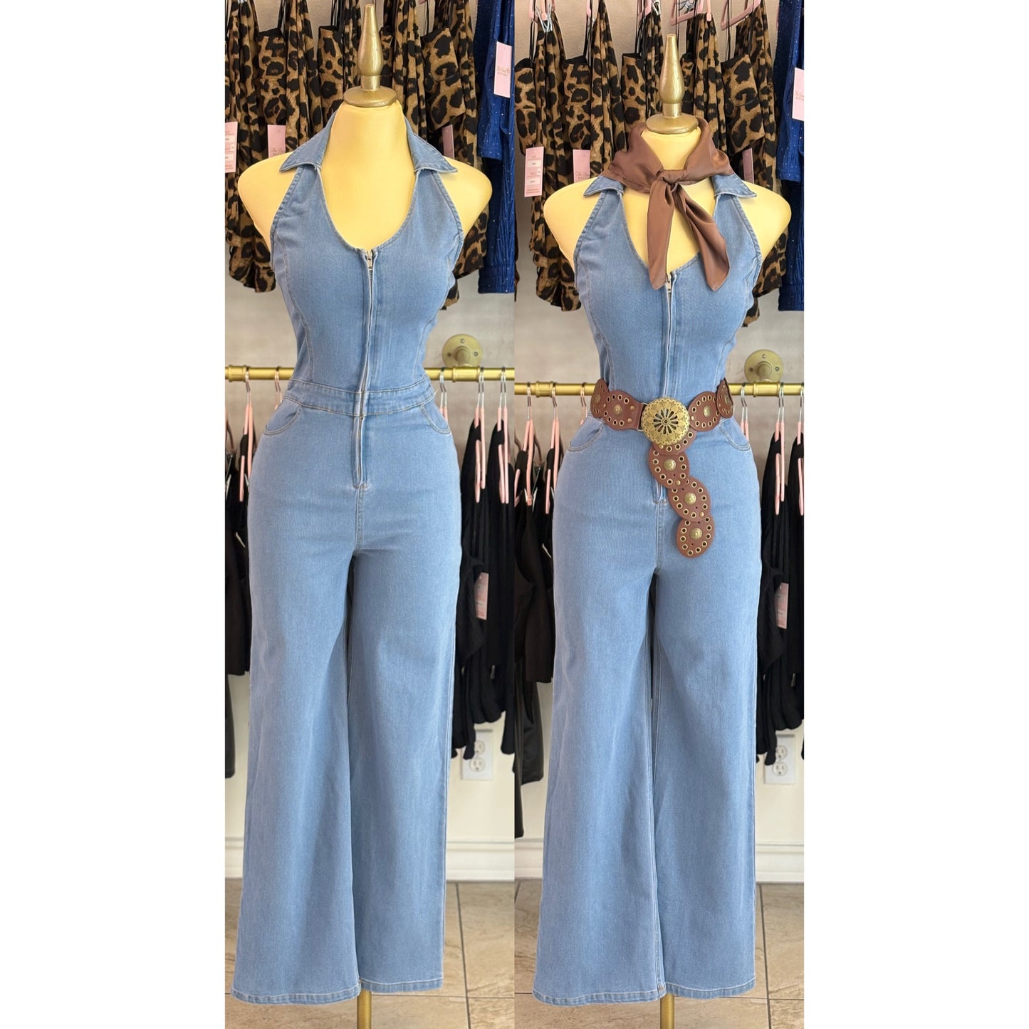 Denim jumpsuit