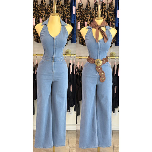 Denim jumpsuit