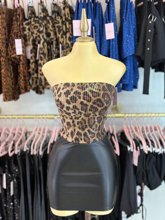 Cheetah print top