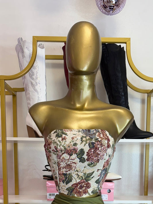 Vintage Garden Corset Top