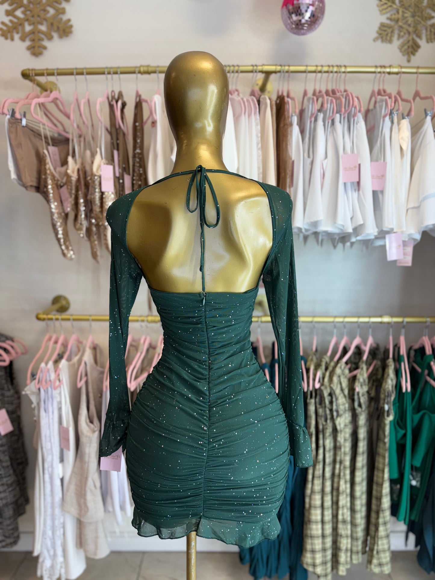 Emerald Sparkle Dress
