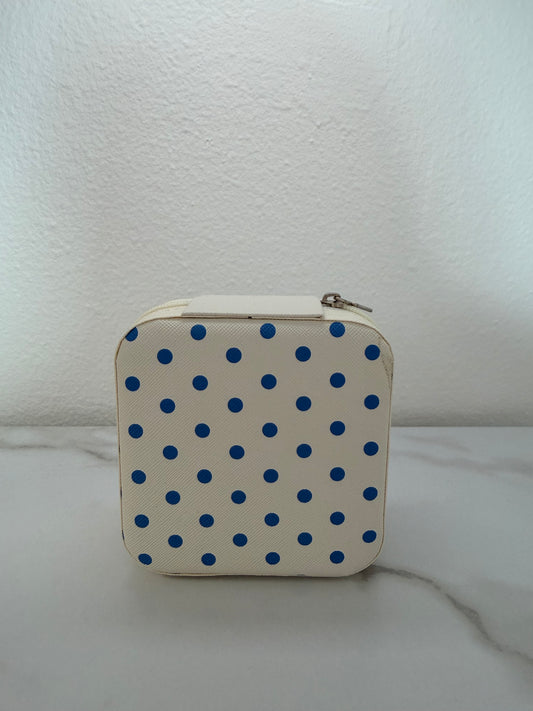 Coastal Dot Travel Jewelry Case