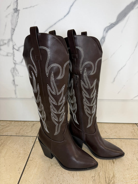 Saddle Sweetheart Boot - Espresso