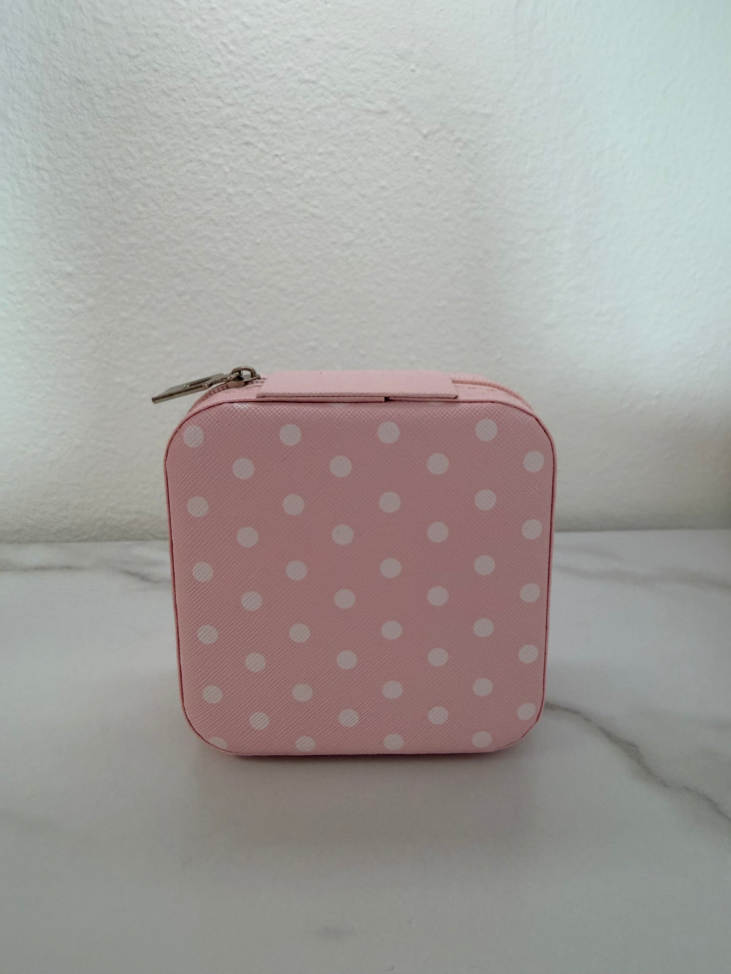 Blush Dot Travel Jewelry Case