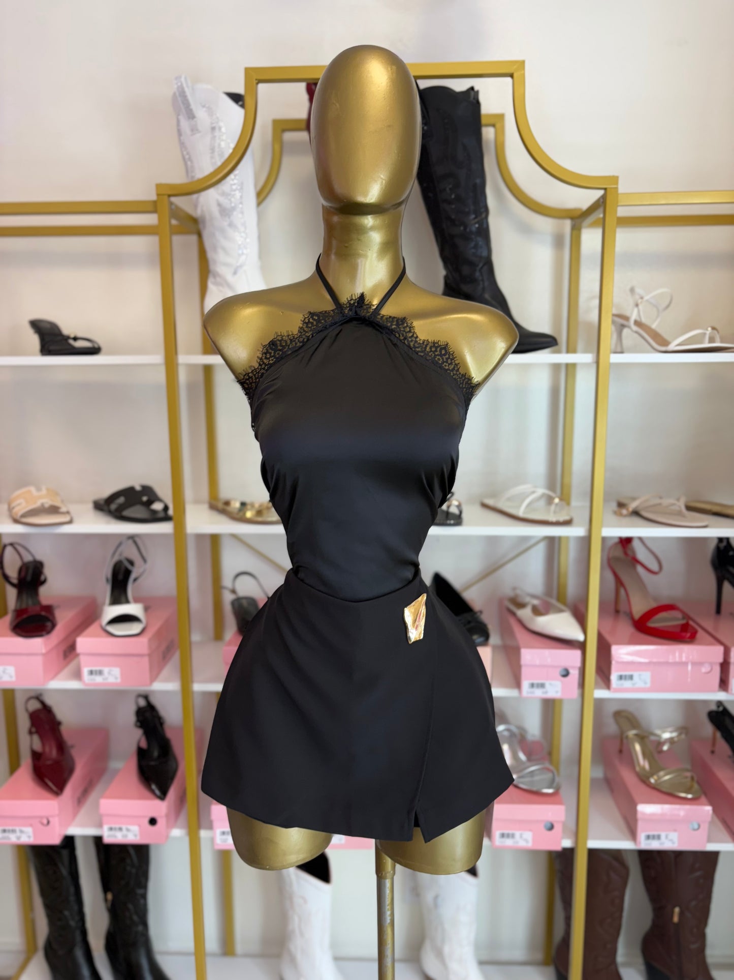 Golden Touch Skort - Black