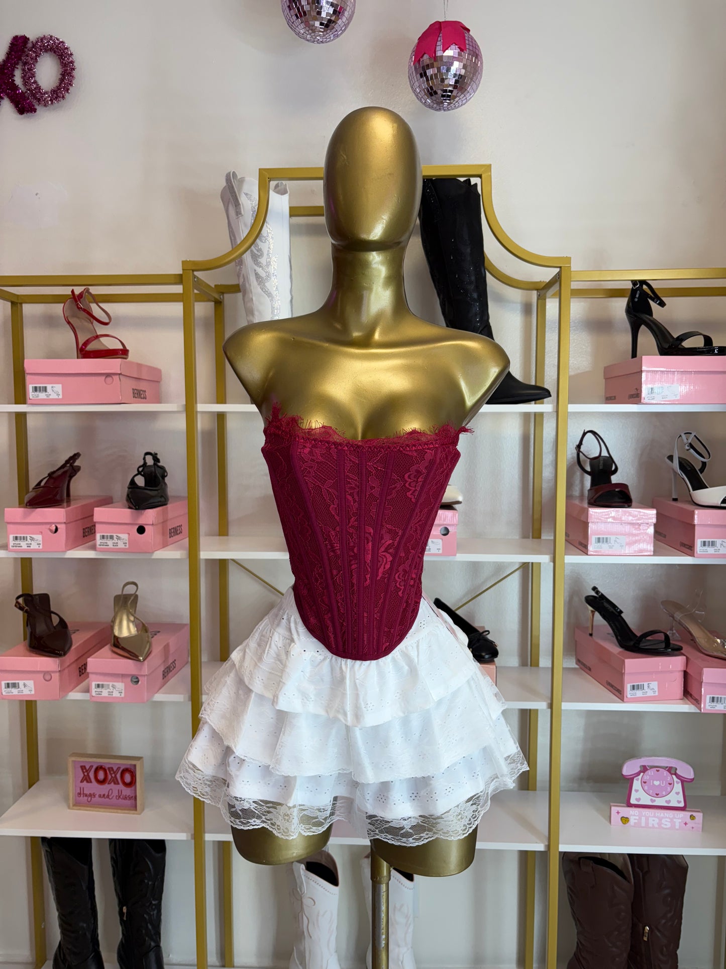 Crimson Lace Corset