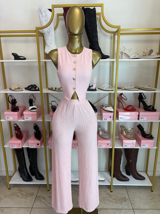 Crinkle Chic Set - Pink