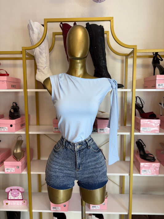 Ocean Night Denim Shorts
