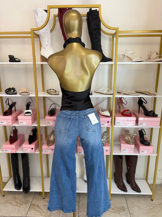 Noir Luxe Drape Halter
