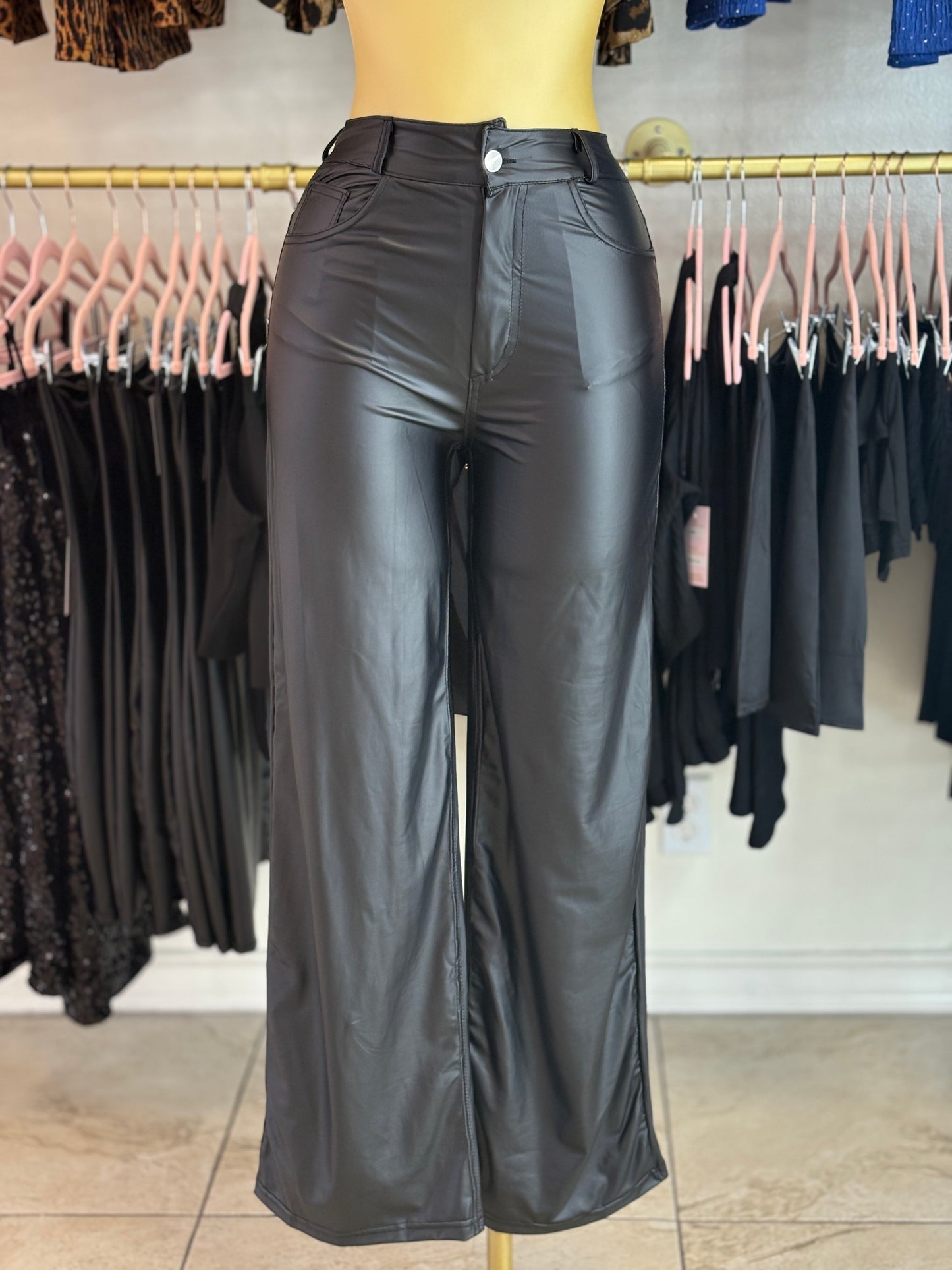 Black Leather Pants