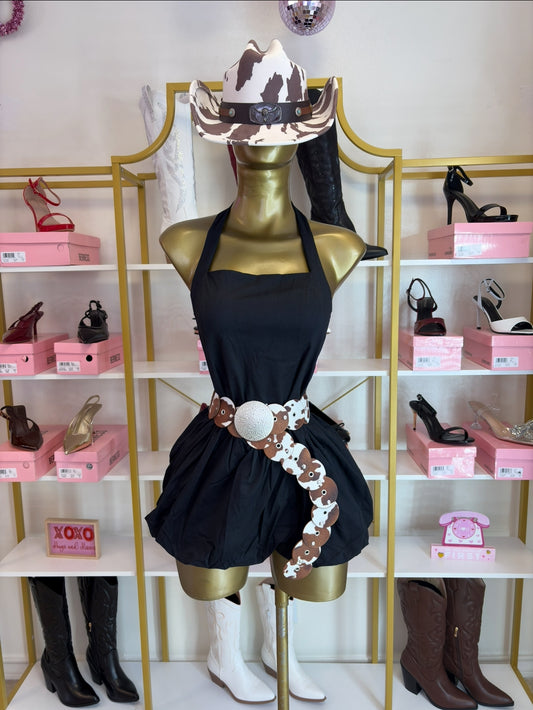 Sweetheart Bubble Dress- BLACK